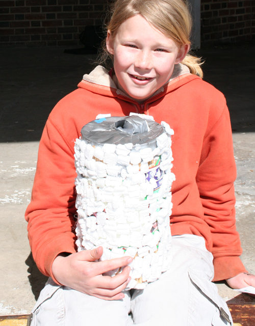 Nine-Year Old Wins First Egg-Drop Event
